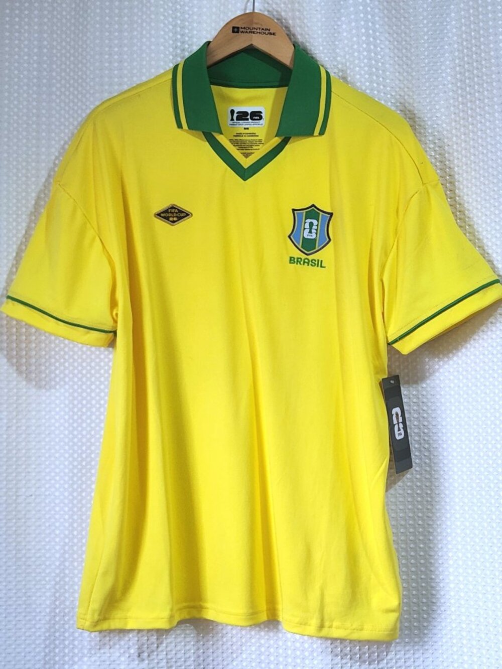 FIFA World Cup 2026 Brasil Soccer Polo Mens Medium M Collared Brazil Shirt NWT